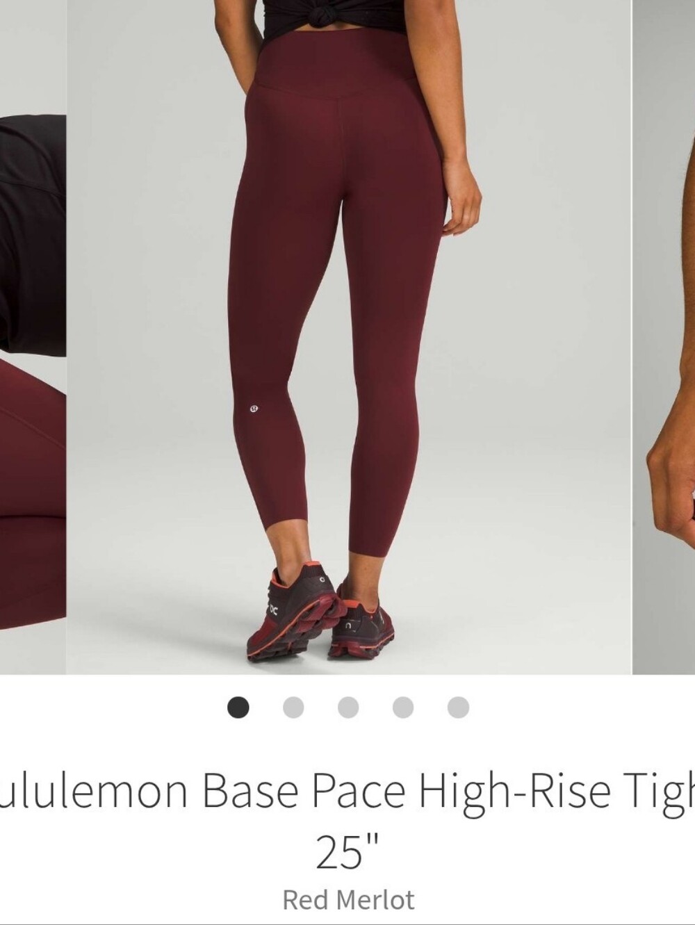 lululemon athletica High-Rise 25" Leggings- Red Merlot